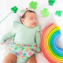 Load image into Gallery viewer, Lucky Charm St. Patrick&#39;s Day Long Sleeve Tutu Bodysuit