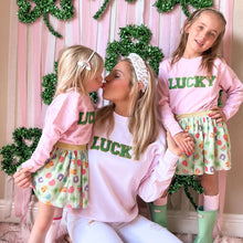 Load image into Gallery viewer, Lucky Patch St. Patrick&#39;s Day Adult Sweatshirt - Pink