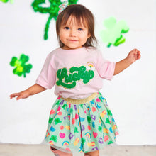 Load image into Gallery viewer, Lucky Script Patch St. Patrick&#39;s Day Short Sleeve T-Shirt - Ballet