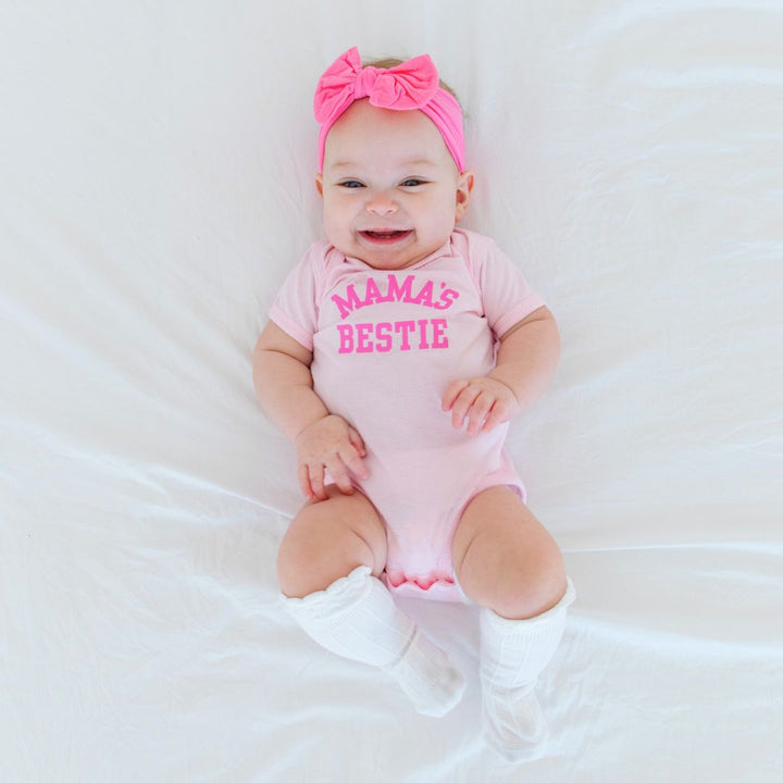 Mama's Bestie Short Sleeve Bodysuit - Ballet