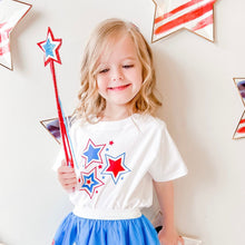 Load image into Gallery viewer, Patriotic Star Short Sleeve T-Shirt - White