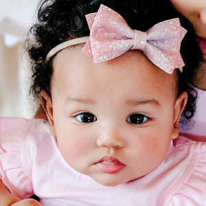 Pink Dream Bow Baby Headband