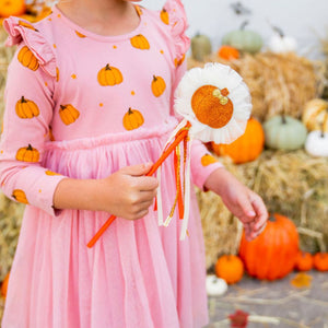 Pumpkin Blush Long Sleeve Tutu Dress