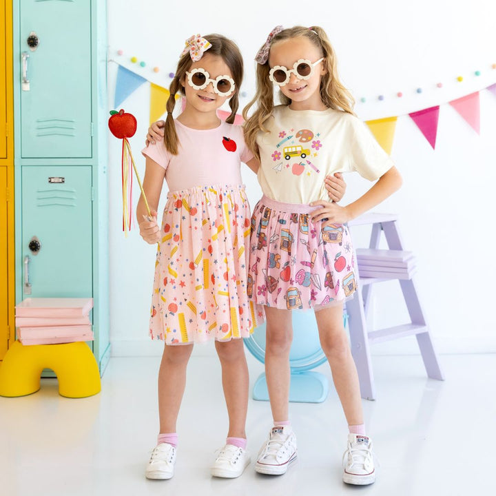 School Days Tulle Bow Clip