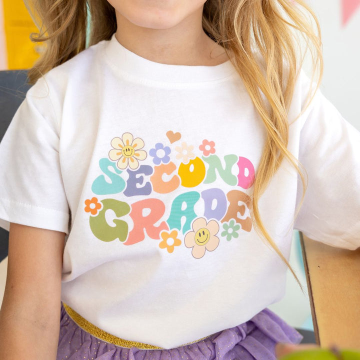 Second Grade Retro Short Sleeve T-Shirt - White