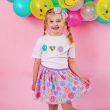 Load image into Gallery viewer, Smiley Face Tulle Bow Headband