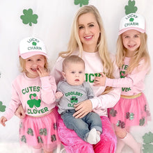 Load image into Gallery viewer, Coolest Clover St. Patrick&#39;s Day Long Sleeve Bodysuit - Gray