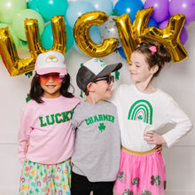 Load image into Gallery viewer, Lucky Patch St. Patrick&#39;s Day Sweatshirt - Pink