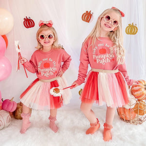 Take Me To The Pumpkin Patch Sweatshirt - Dusty Rose