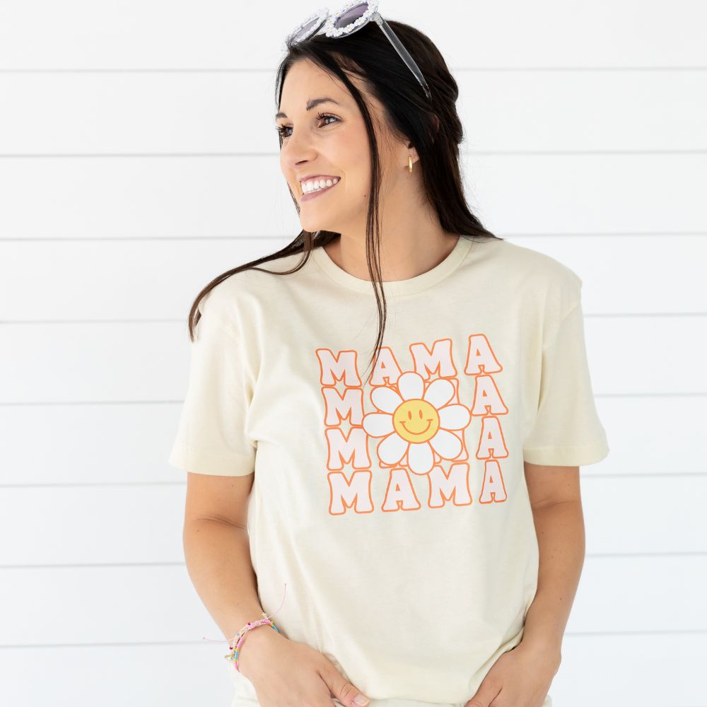 Mama Daisy Adult Short Sleeve T-Shirt - Natural