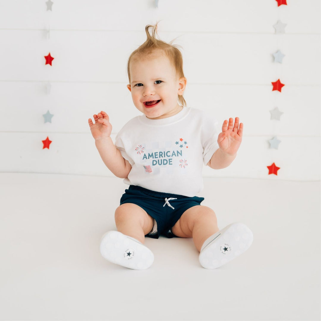 American Dude Short Sleeve Romper