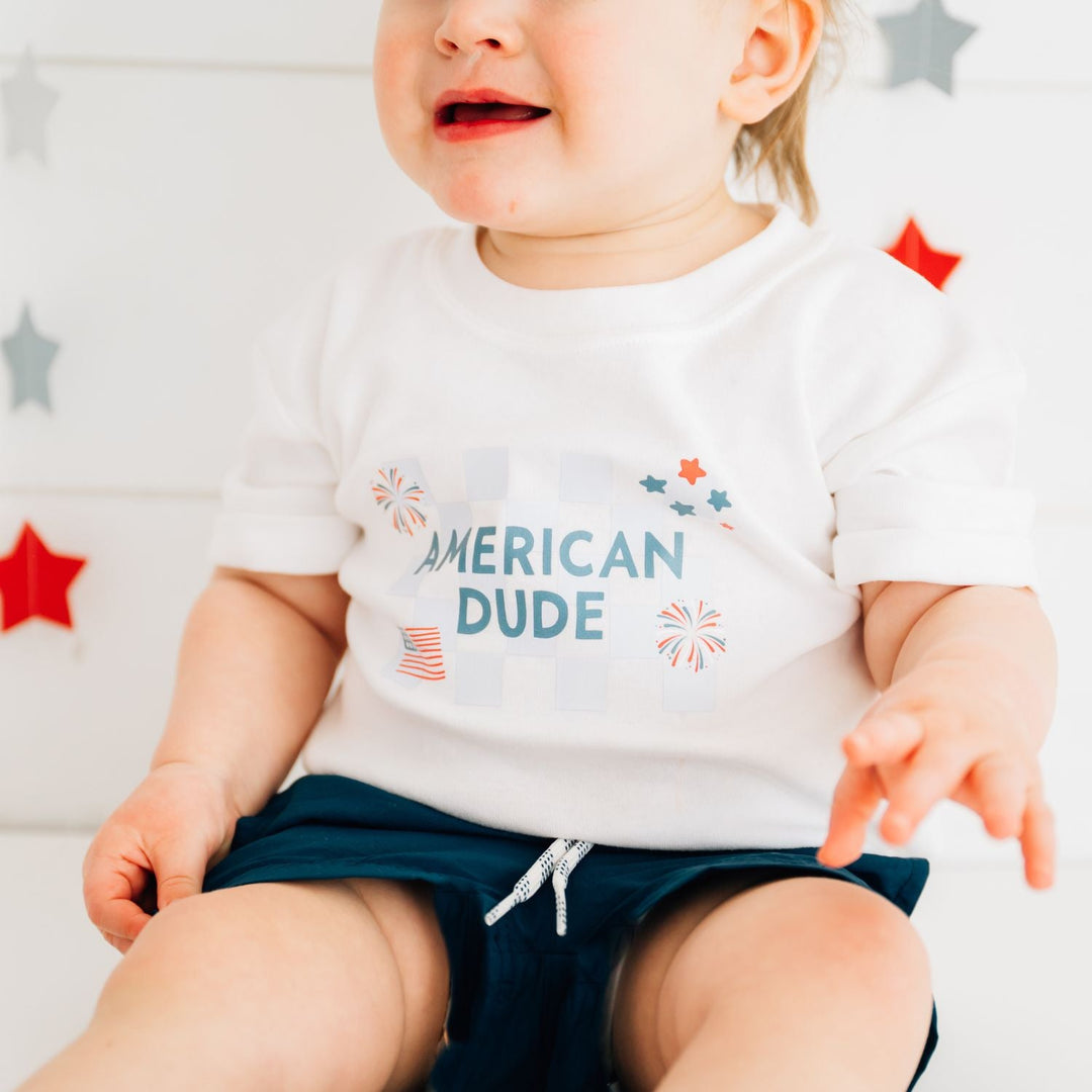 American Dude Short Sleeve Romper