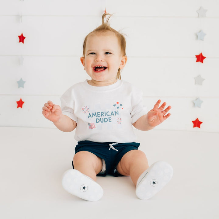 American Dude Short Sleeve Romper