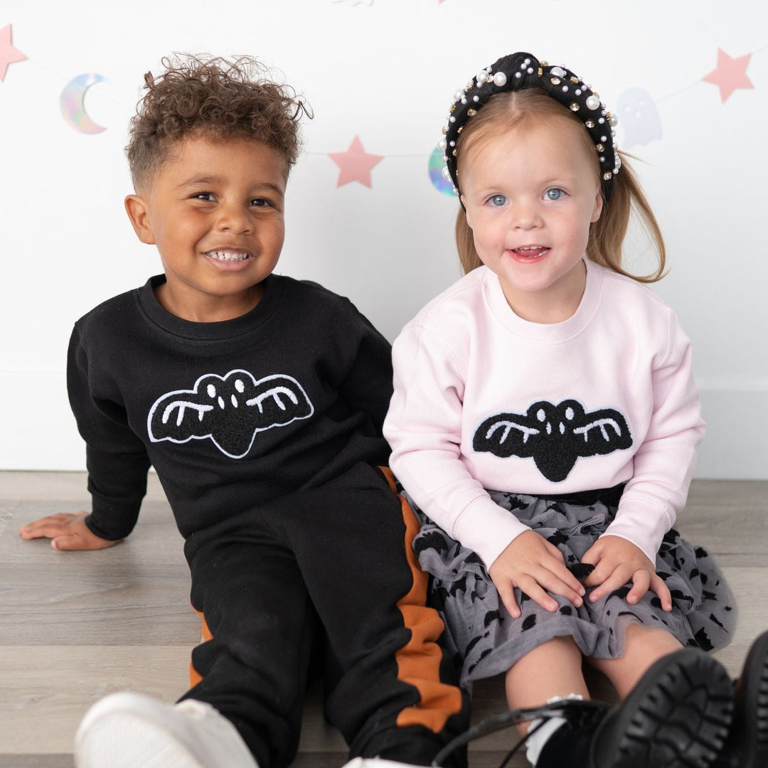 Bat Patch Halloween Sweatshirt