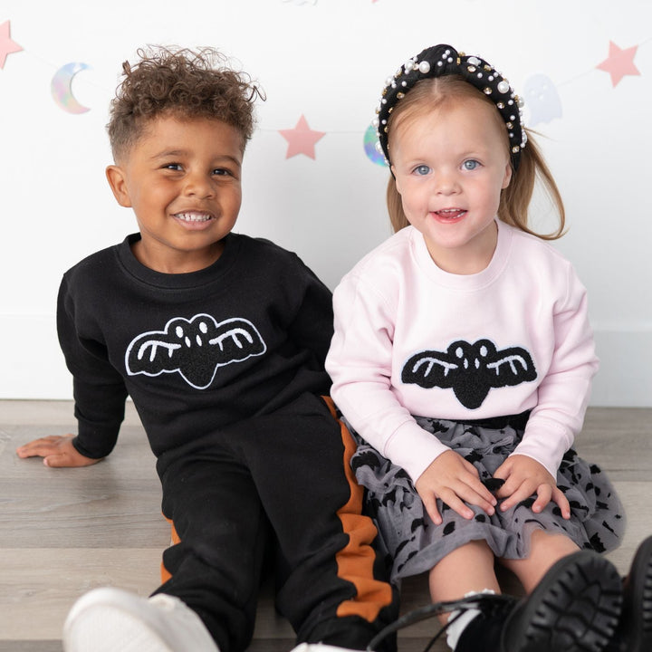Bat Patch Halloween Sweatshirt