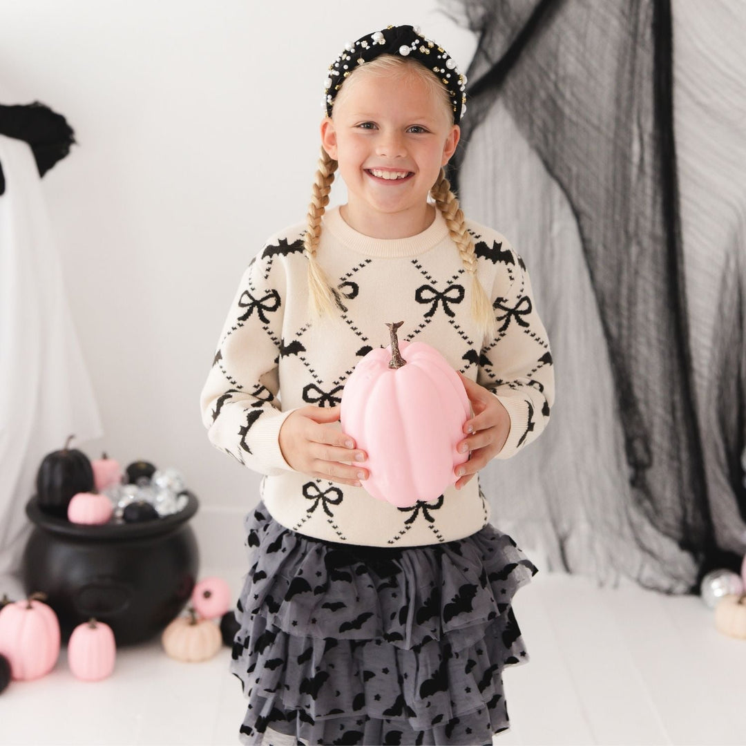 Bat Trellis Halloween Sweater