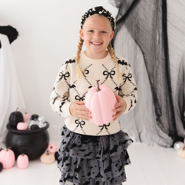 Bat Trellis Halloween Sweater
