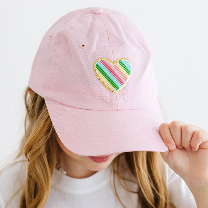 Rainbow Heart Patch Baseball Hat