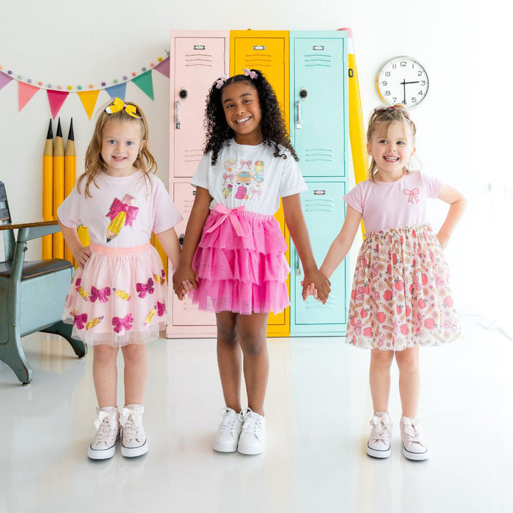 Raspberry Bow Tiered Tutu