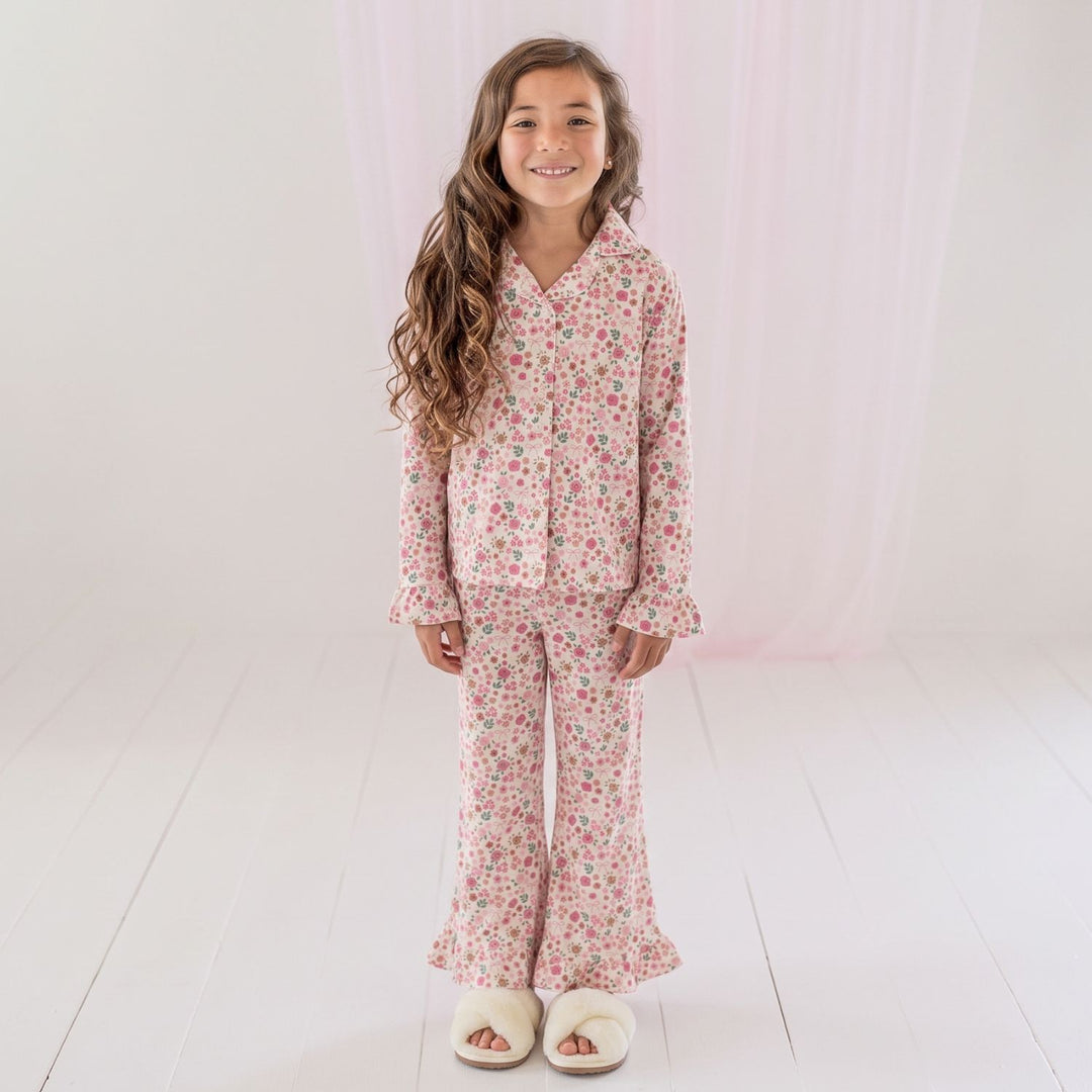 Berry Floral Two-Piece Set