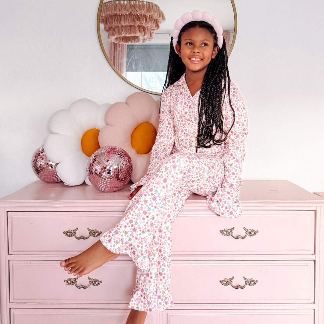Berry Floral Two-Piece Set