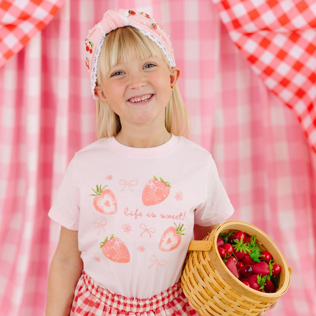 Life Is Sweet Strawberry Short Sleeve T-Shirt - Ballet