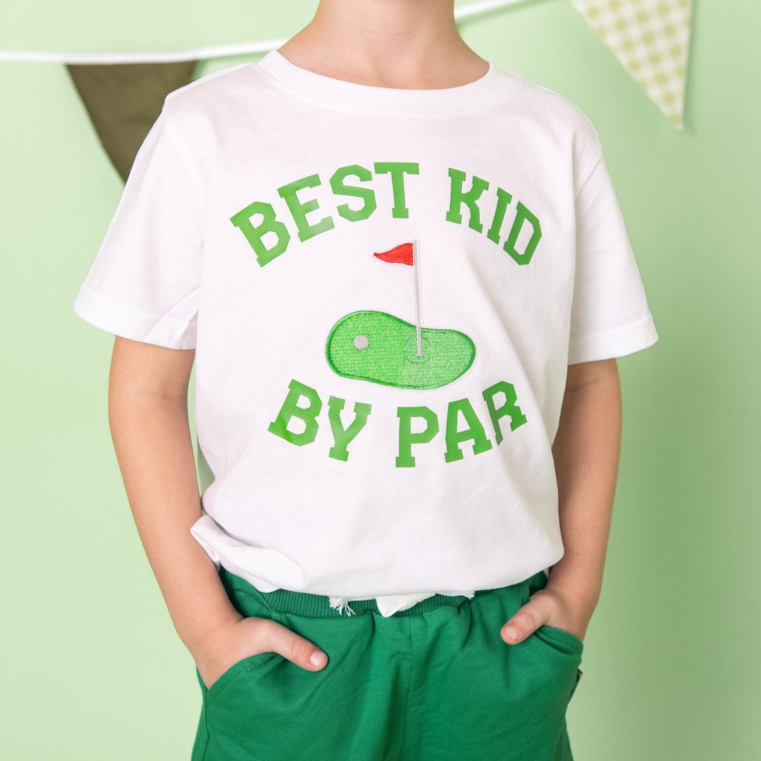 Best Kid By Par Patch Short Sleeve T-Shirt - White