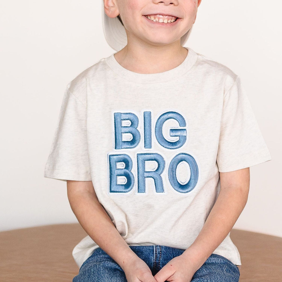 Big Bro Embroidered Patch Short Sleeve T-Shirt
