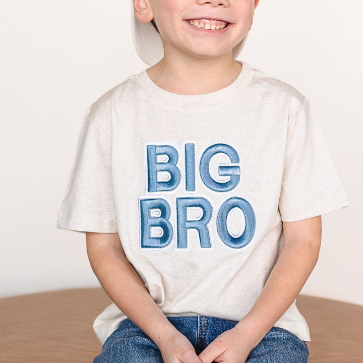 Big Bro Embroidered Patch Short Sleeve T-Shirt