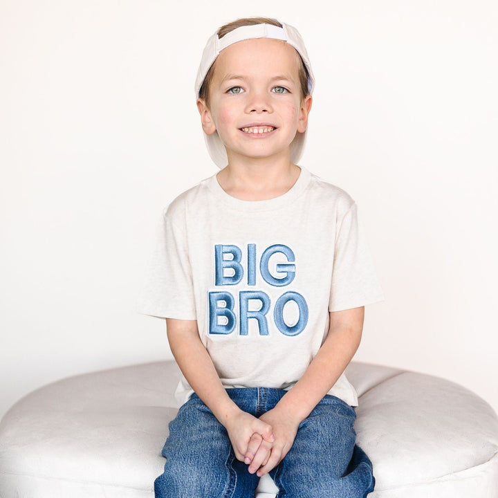 Big Bro Embroidered Patch Short Sleeve T-Shirt