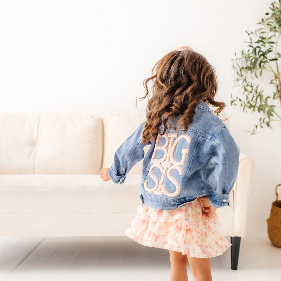 Big Sis Pearl Patch Denim Jacket