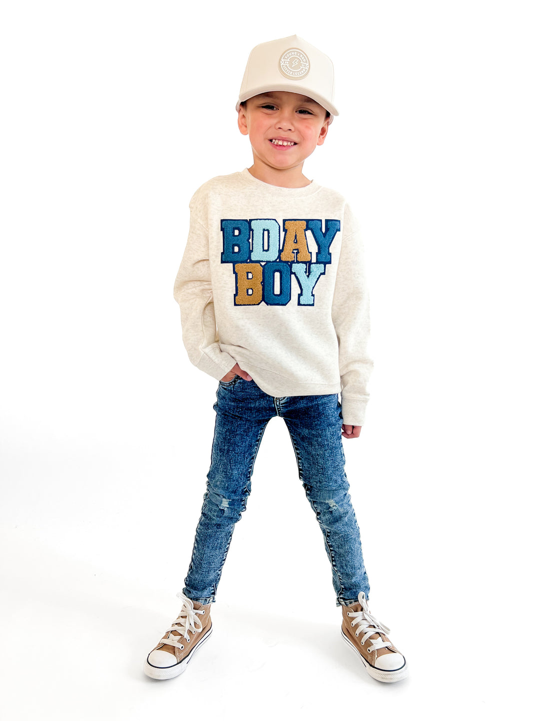 Birthday Boy Patch Sweatshirt