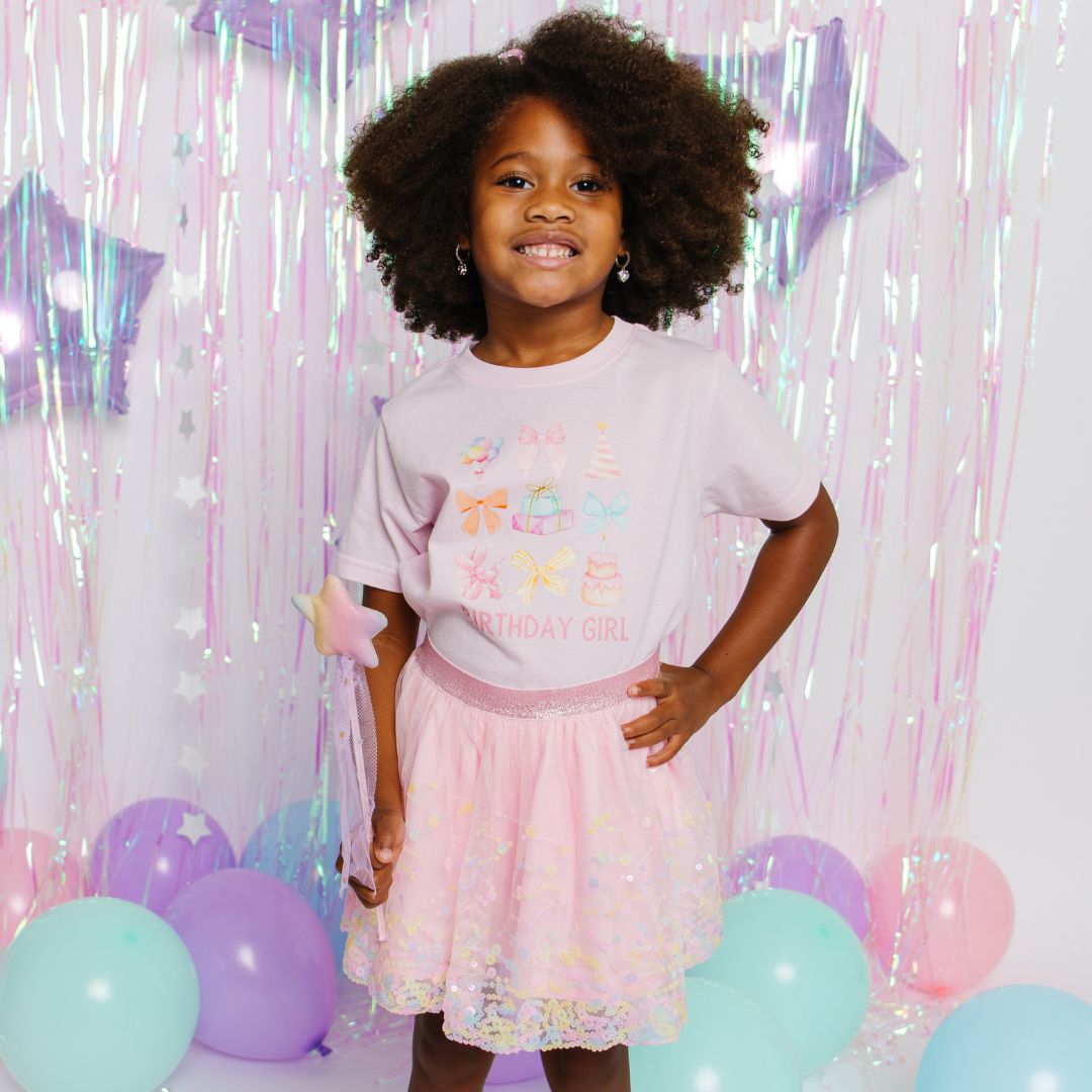 Sweet Wink Toddler Girls Birthday Cutie Short Sleeve T-Shirt - Ballet Pink - 4T Sweet Wink Toddler Girls Birthday Cutie Short Sleeve T-Shirt - Ballet Pink - 4T