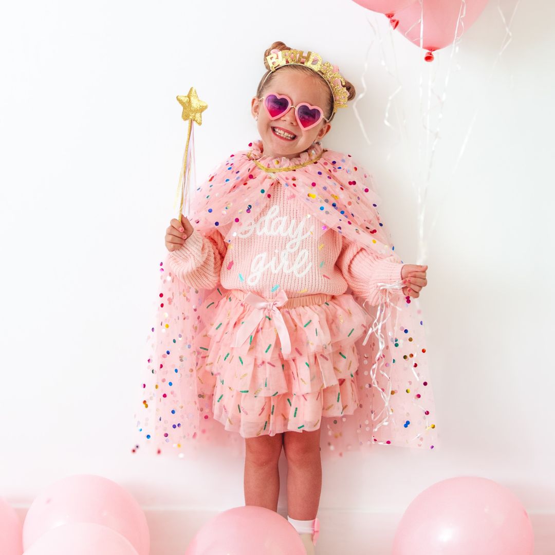 Birthday Girl Sprinkle Knit Sweater