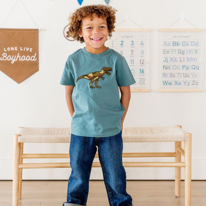 Camo Dino Patch Short Sleeve T-Shirt