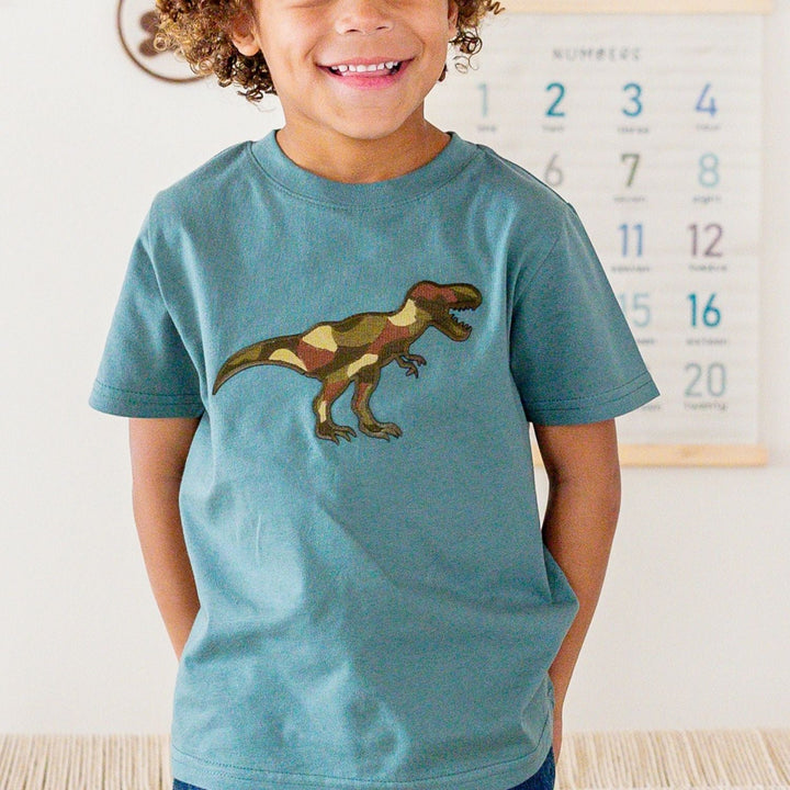 Camo Dino Patch Short Sleeve T-Shirt