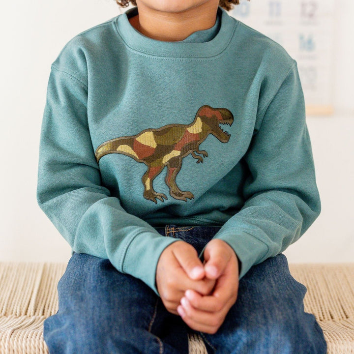Camo Dino Patch Sweatshirt