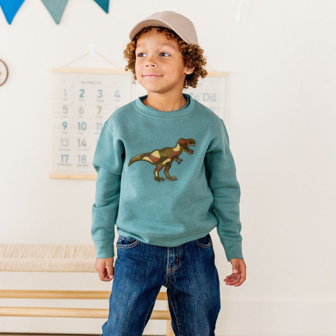 Camo Dino Patch Sweatshirt