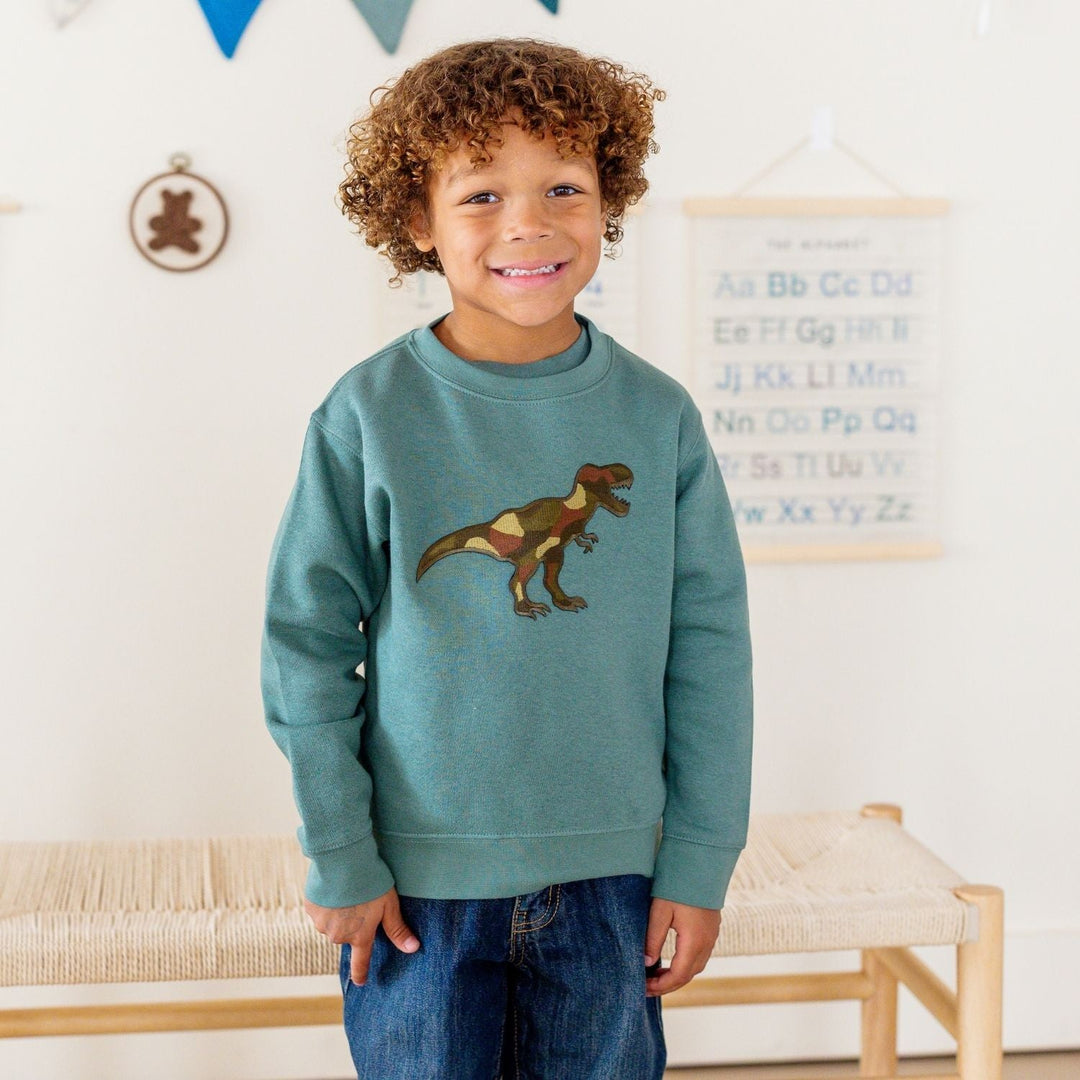 Camo Dino Patch Sweatshirt