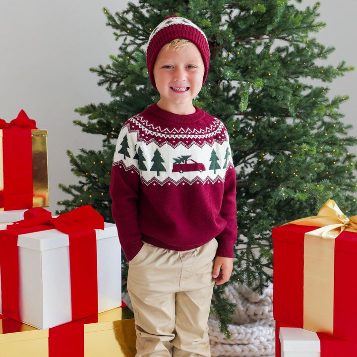 Christmas Tree Fair Isle Beanie