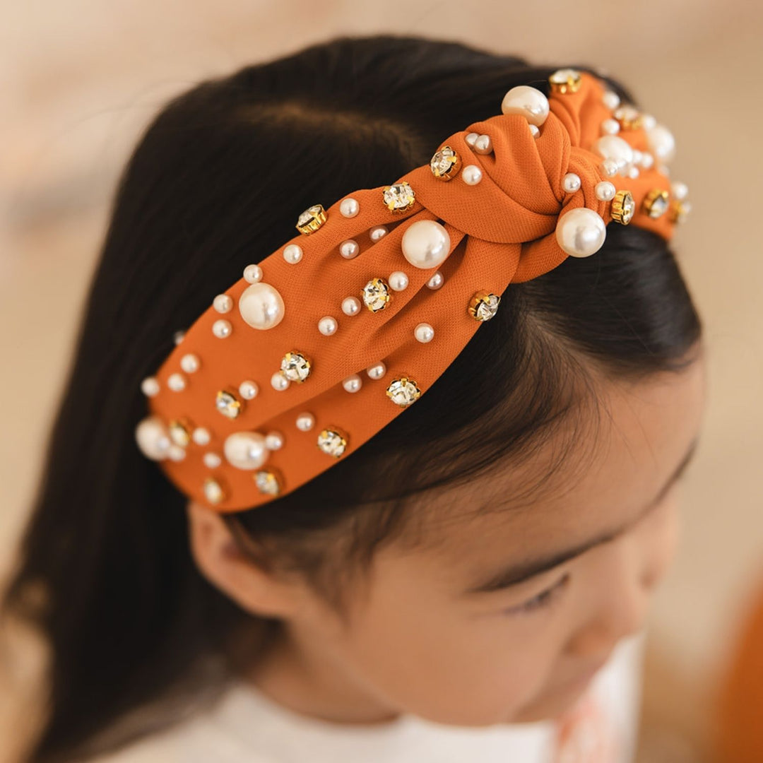Spice Pearl Gemstone Headband