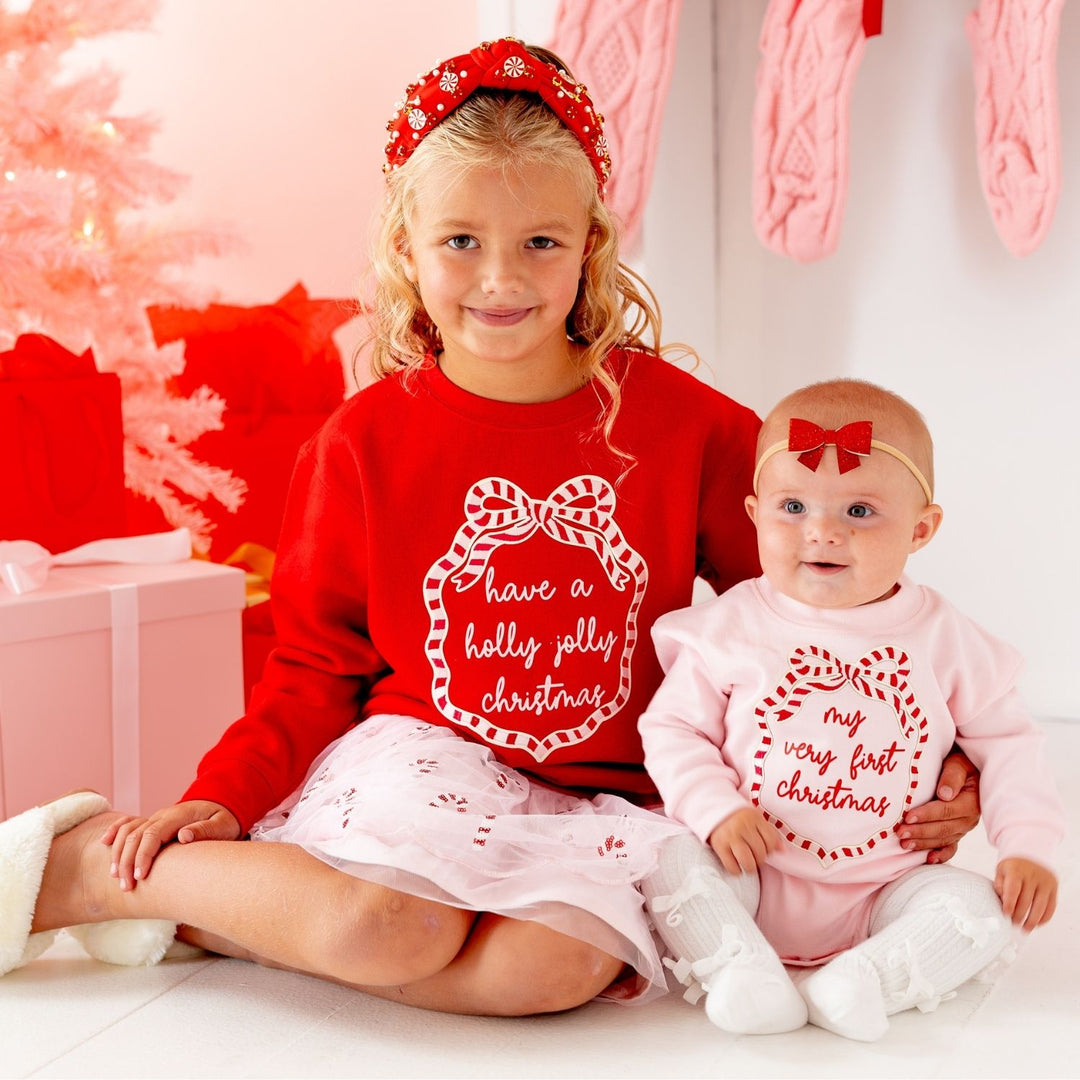 Ruby Sparkle Bow Baby Headband