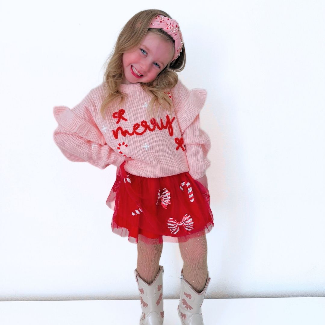 Coquette Merry Christmas Knit Sweater