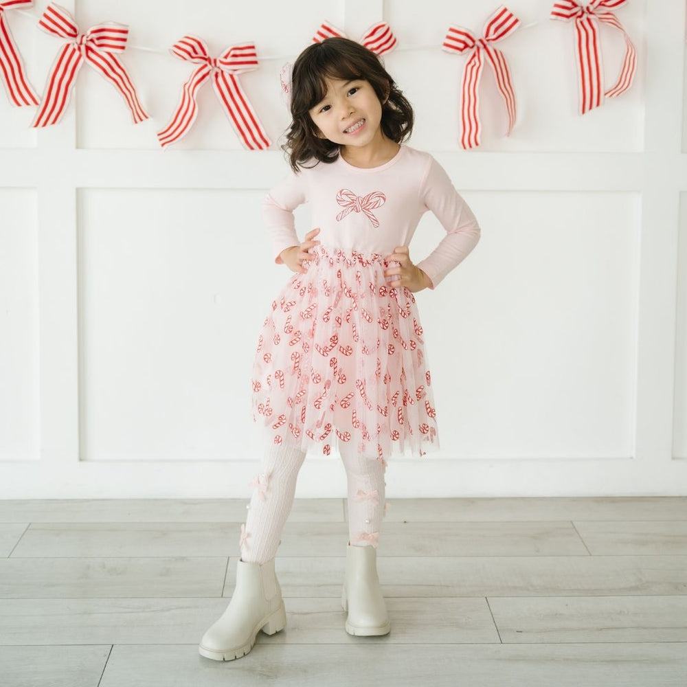 Sweet Wink Toddler Girls Candy Cane Confetti Christmas Long Sleeve Tutu Dress Sweet Wink Toddler Girls Candy Cane Confetti Christmas Long Sleeve Tutu Dress