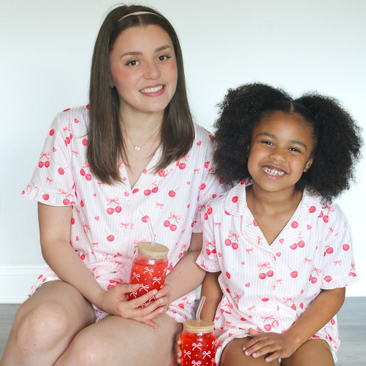 Cherry Bows Two-Piece Set