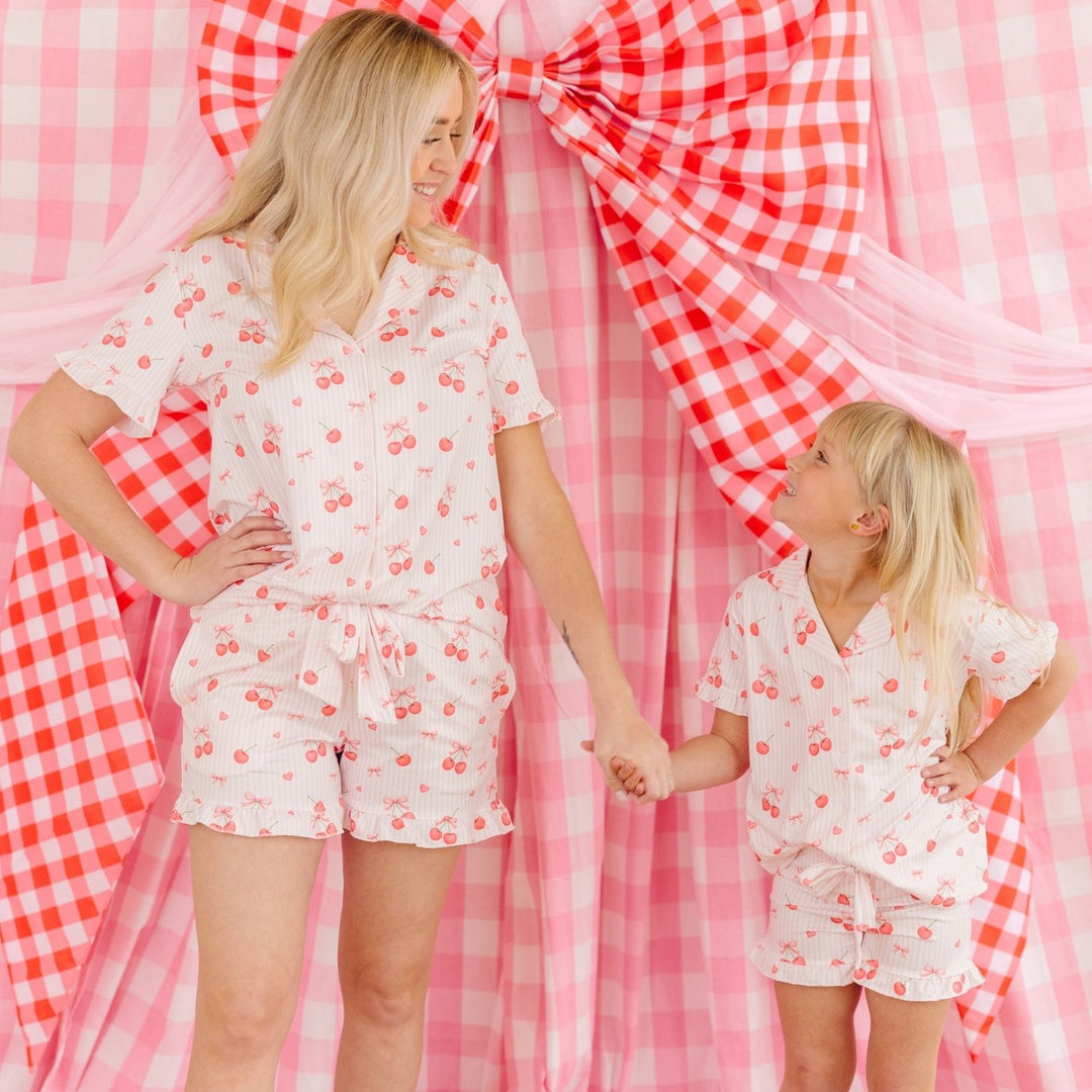 Cherry Bows Two-Piece Set