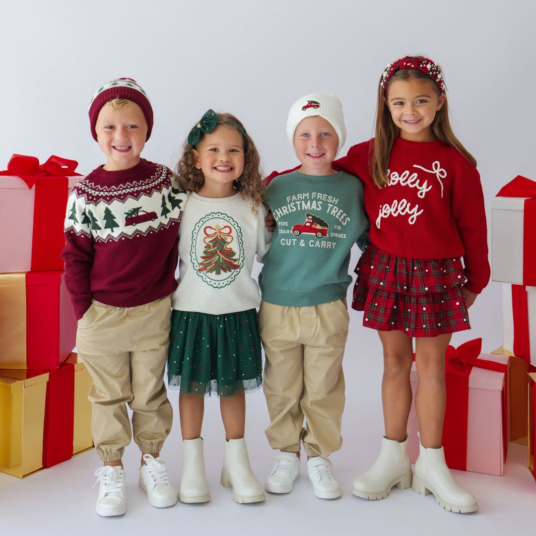 Christmas Tartan Pearl Skirt