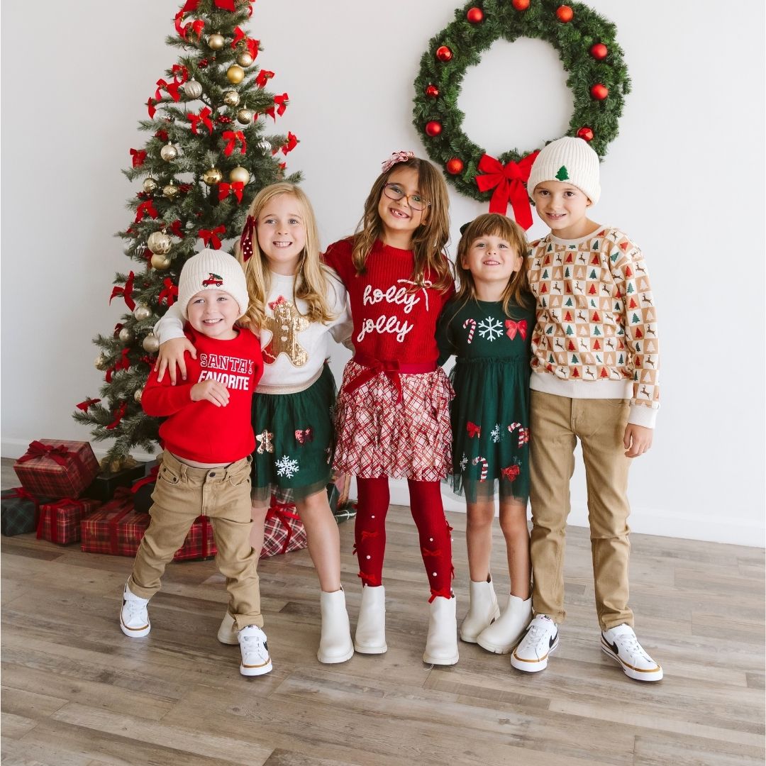 Christmas Plaid Layered Bow Clip
