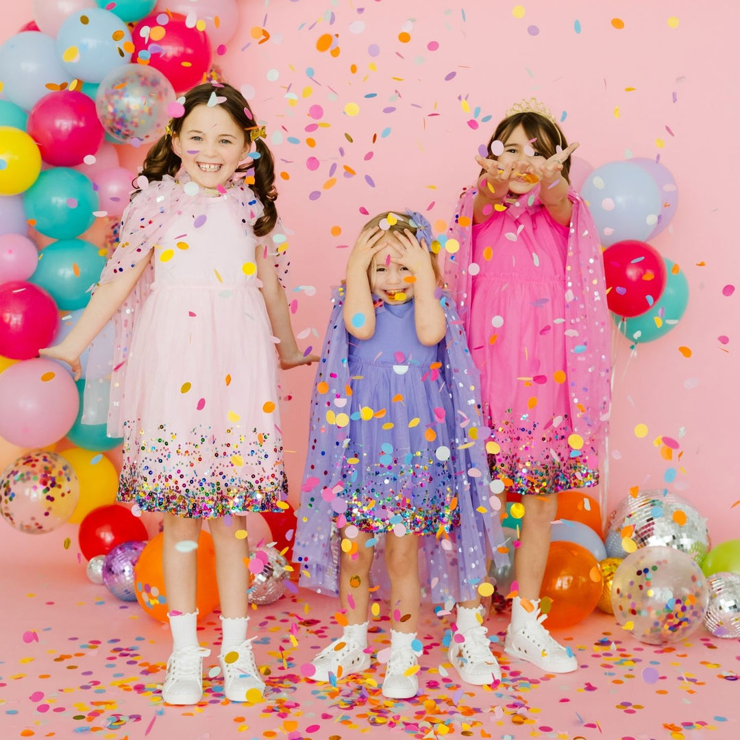 confetti mini dress Silver Confetti Mini Dress