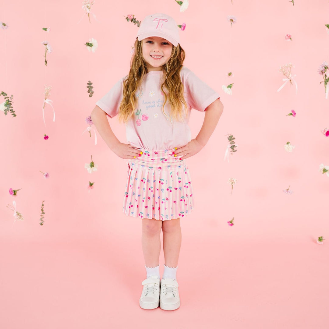 Cherry Bow Athletic Skort